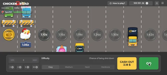 Chicken Road 2.0 screenshot from our demo session